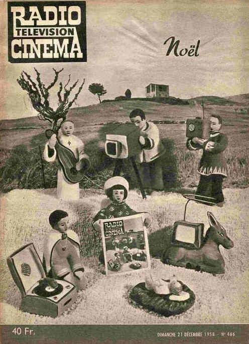 RADIO CINEMA TELEVISION/TELERAMA magazine side cover Issue 466 21 December 1958