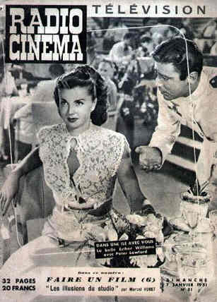 RADIO CINEMA TELEVISION/TELERAMA magazine side cover Issue 51 7 January 1951