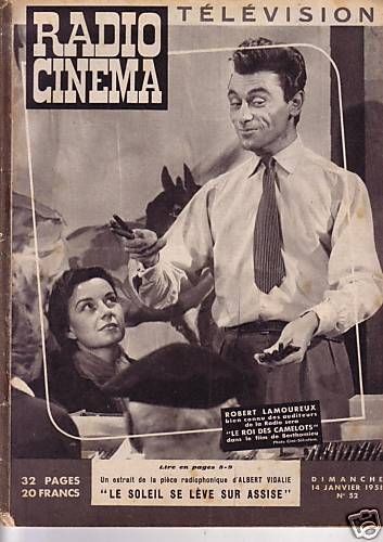 RADIO CINEMA TELEVISION/TELERAMA magazine side cover Issue 52 14 January 1951