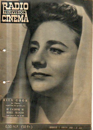 RADIO CINEMA TELEVISION/TELERAMA magazine side cover Issue 520 3 January 1960