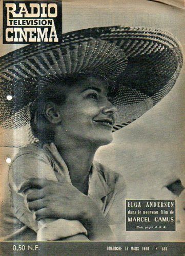 RADIO CINEMA TELEVISION/TELERAMA magazine side cover Issue 530 13 March 1960