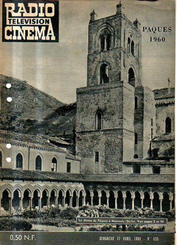 RADIO CINEMA TELEVISION/TELERAMA magazine side cover Issue 535 17 April 1960