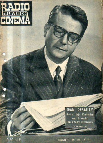 RADIO CINEMA TELEVISION/TELERAMA magazine side cover Issue 537 1 May 1960