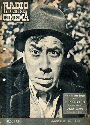 RADIO CINEMA TELEVISION/TELERAMA magazine side cover Issue 543 12 June 1960
