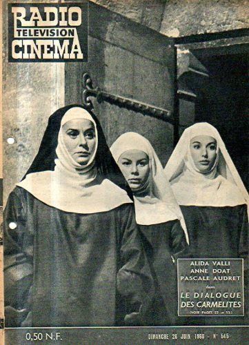 RADIO CINEMA TELEVISION/TELERAMA magazine side cover Issue 545 26 June 1960