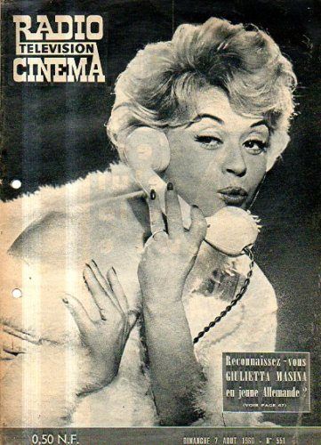RADIO CINEMA TELEVISION/TELERAMA magazine side cover Issue 551 7 August 1960