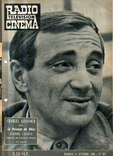 RADIO CINEMA TELEVISION/TELERAMA magazine side cover Issue 557 18 September 1960