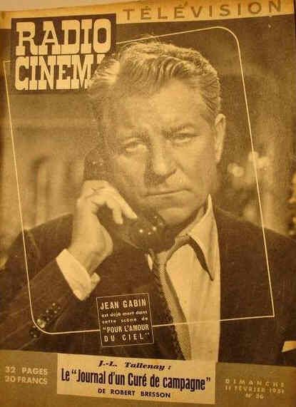 RADIO CINEMA TELEVISION/TELERAMA magazine side cover Issue 56 11 February 1951