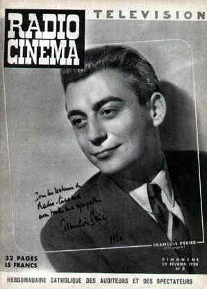 RADIO CINEMA TELEVISION/TELERAMA magazine side cover Issue 6 26 February 1950