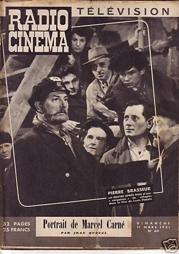 RADIO CINEMA TELEVISION/TELERAMA magazine side cover Issue 60 11 March 1951