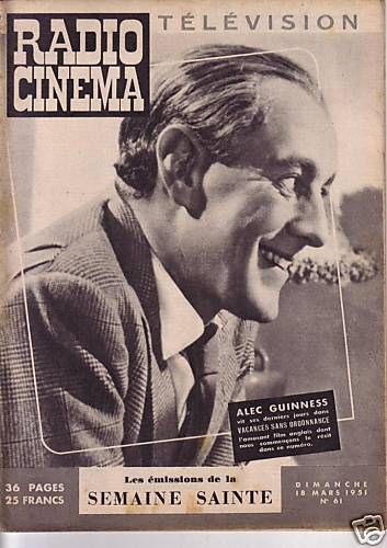 RADIO CINEMA TELEVISION/TELERAMA magazine side cover Issue 61 18 March 1951