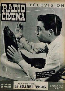 RADIO CINEMA TELEVISION/TELERAMA magazine side cover Issue 63 1 April 1951