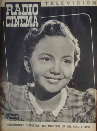RADIO CINEMA TELEVISION/TELERAMA magazine side cover Issue 7 5 March 1950