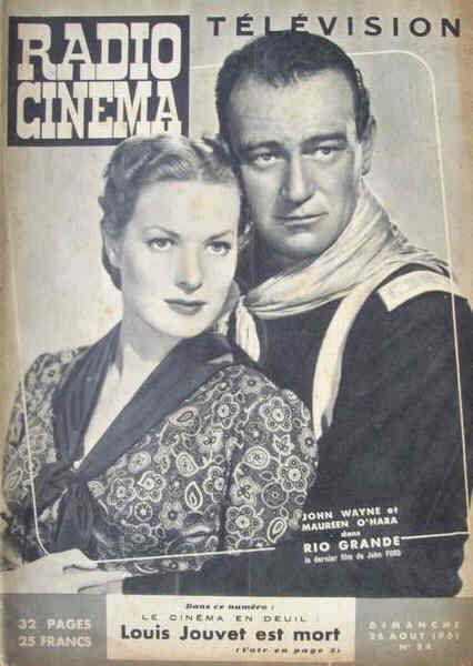 RADIO CINEMA TELEVISION/TELERAMA magazine side cover Issue 84 26 August 1951