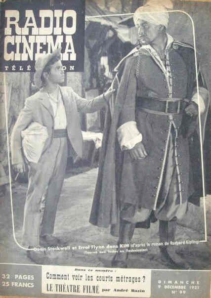 RADIO CINEMA TELEVISION/TELERAMA magazine side cover Issue 99 9 December 1951
