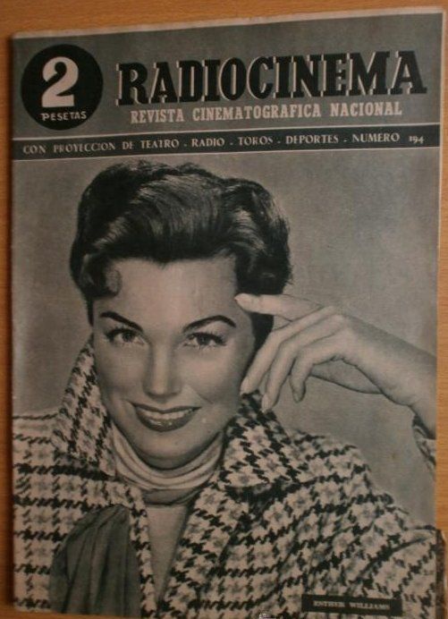 RADIOCINEMA magazine side cover Issue 194  1954