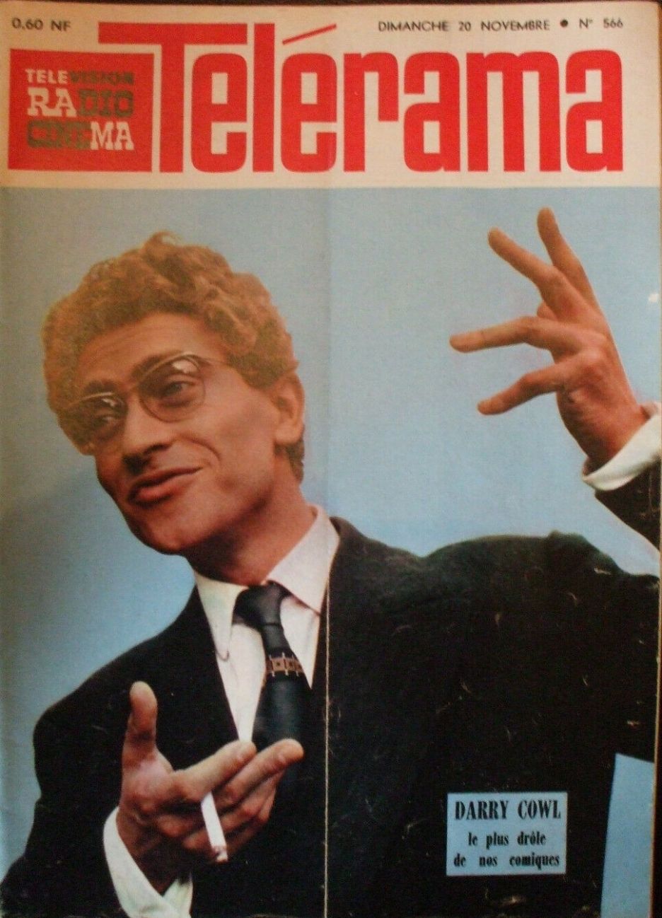 RADIO CINEMA TELEVISION/TELERAMA magazine side cover Issue 566 20 November 1960