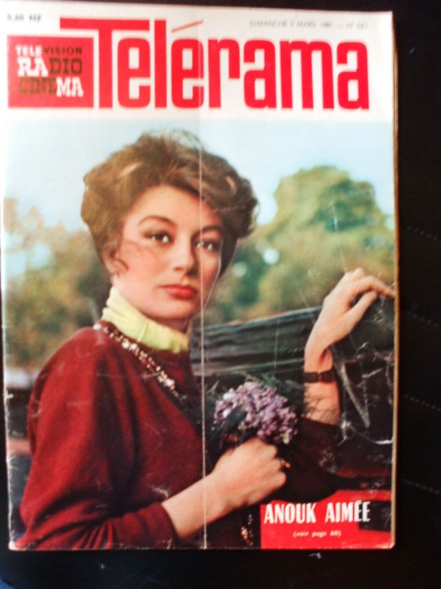 RADIO CINEMA TELEVISION/TELERAMA magazine side cover Issue 581 5 March 1961