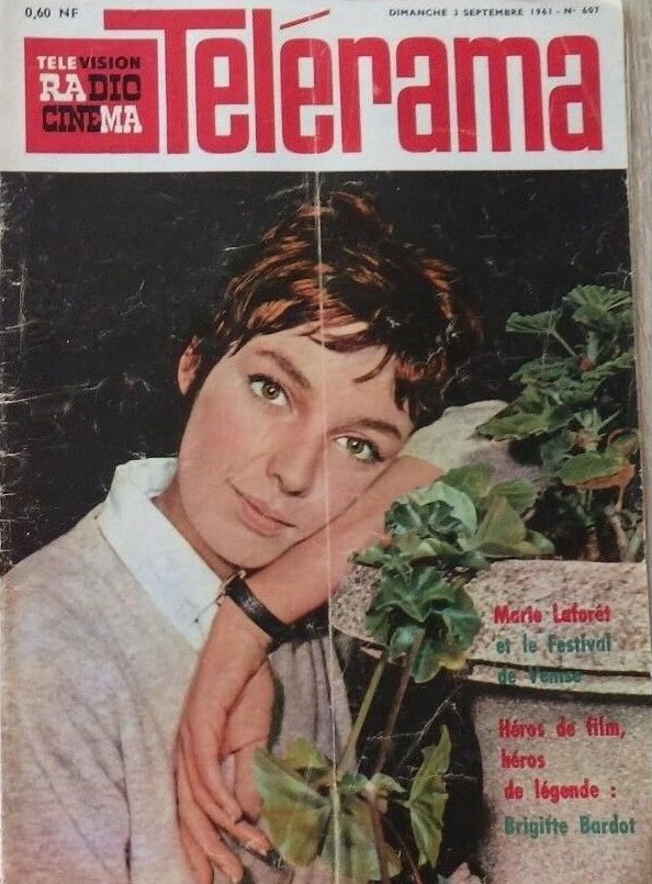 RADIO CINEMA TELEVISION/TELERAMA magazine side cover Issue 607 1 September 1961