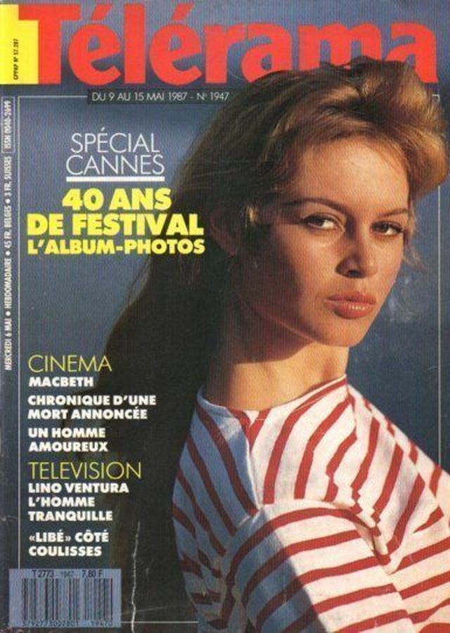 RADIO CINEMA TELEVISION/TELERAMA magazine side cover Issue 1947 9 May 1987