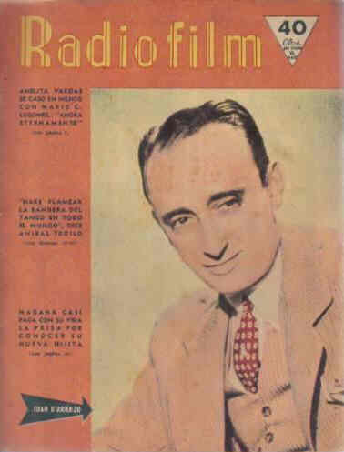 RADIOFILM magazine side cover Issue 249  1950