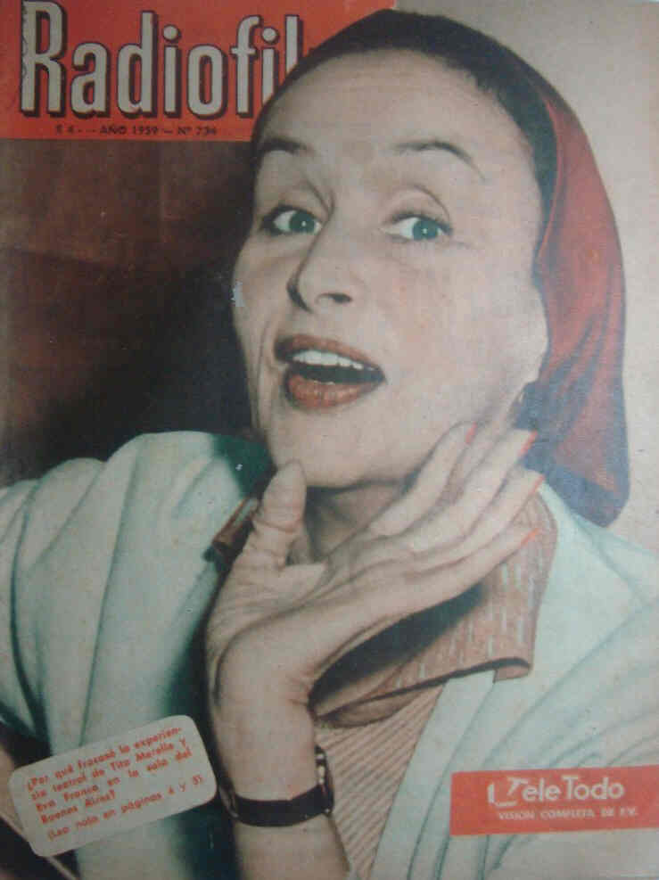 RADIOFILM magazine side cover Issue 734  1959