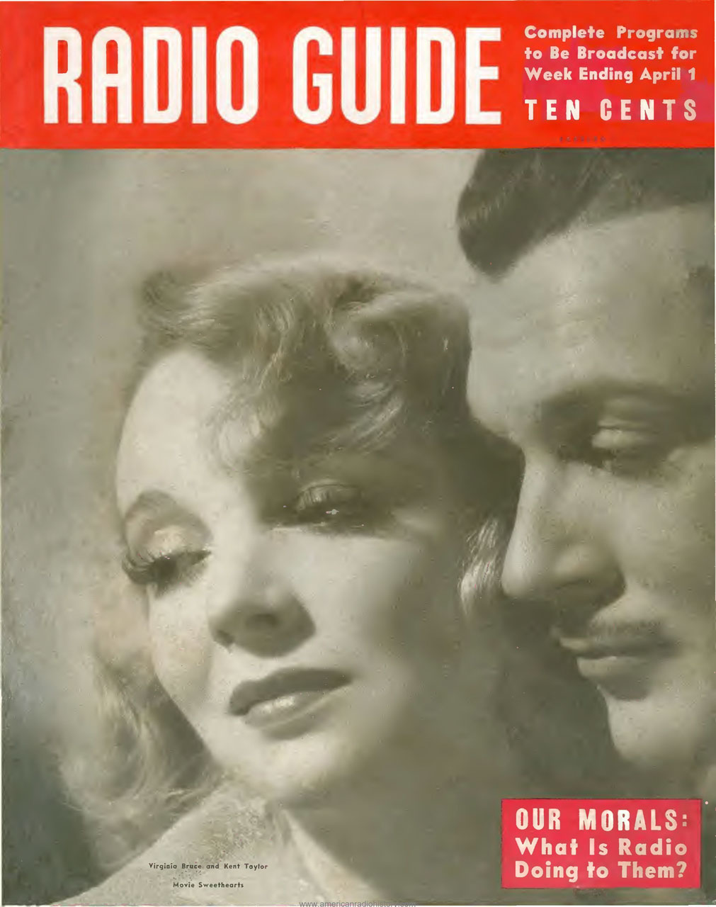 RADIO GUIDE magazine side cover 1 April 1939