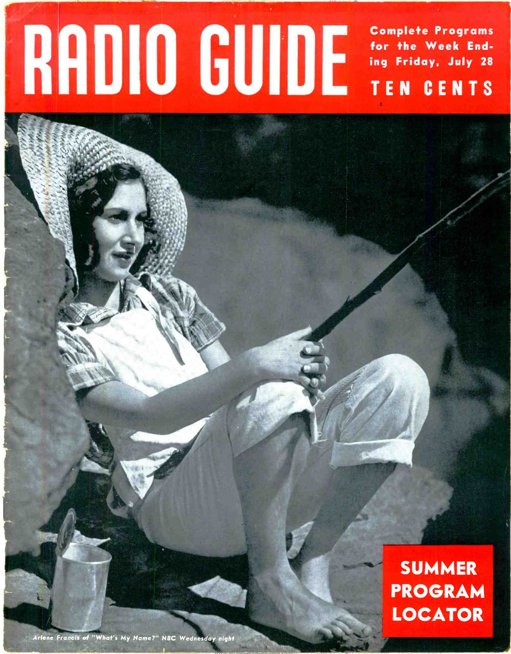 RADIO GUIDE magazine side cover 28 July 1939