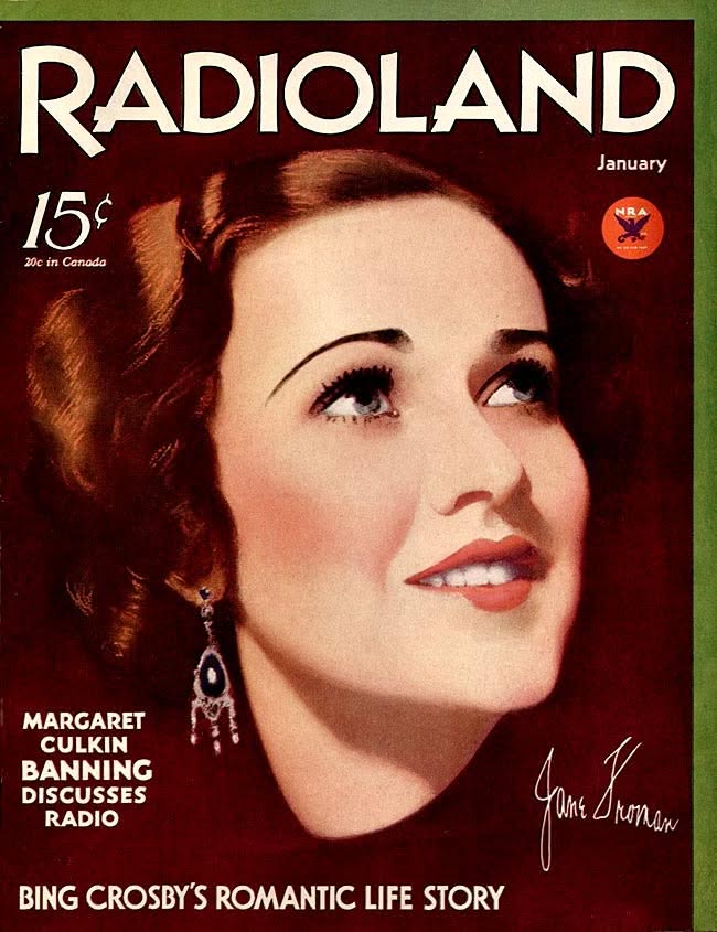 RADIOLAND magazine side cover  January 1934