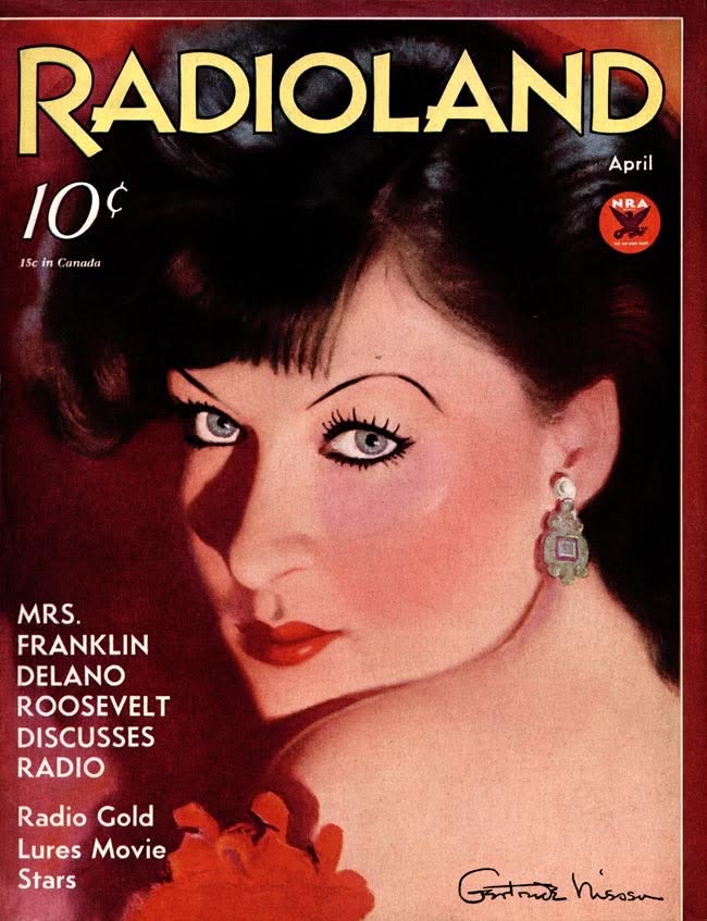 RADIOLAND magazine side cover  April 1934
