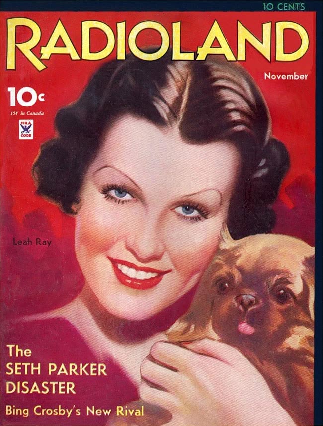 RADIOLAND magazine side cover  November 1934