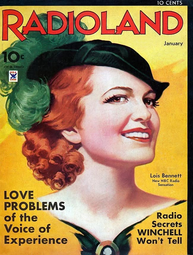 RADIOLAND magazine side cover  January 1935