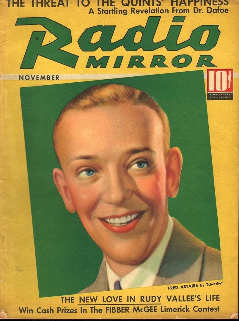 RADIO MIRROR magazine side cover  November 1936