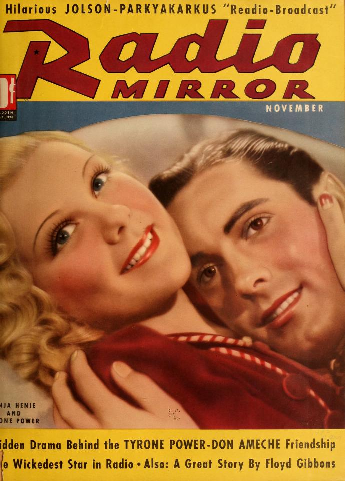 RADIO MIRROR magazine side cover  November 1937