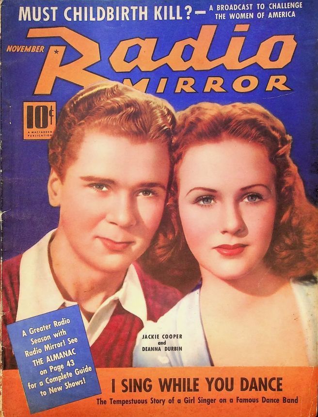 RADIO MIRROR magazine side cover  November 1938