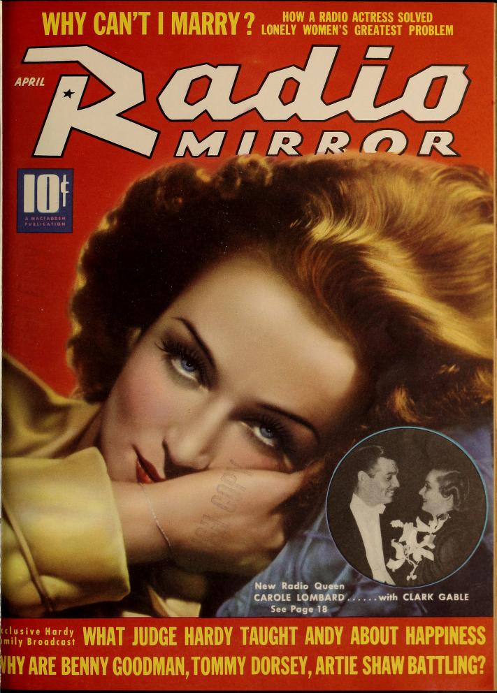 RADIO MIRROR magazine side cover  April 1939