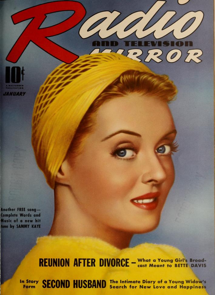 RADIO MIRROR magazine side cover  January 1940