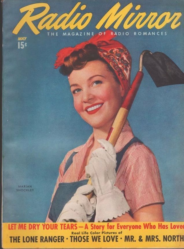 RADIO MIRROR magazine side cover  May 1943