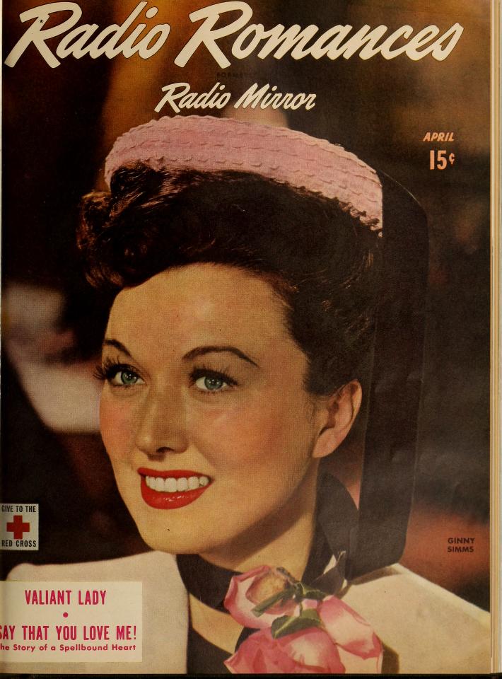 RADIO MIRROR magazine side cover  April 1945