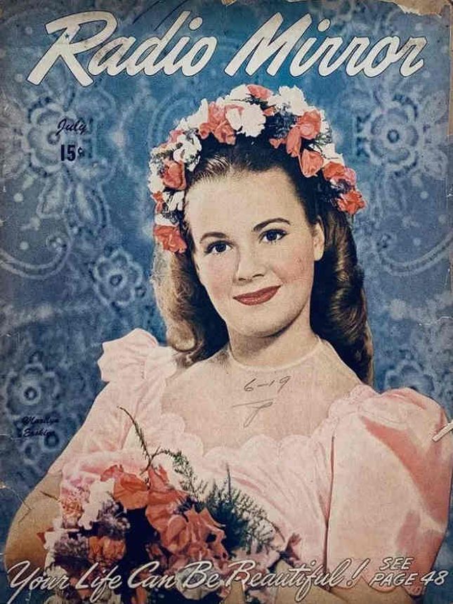RADIO MIRROR magazine side cover  July 1946