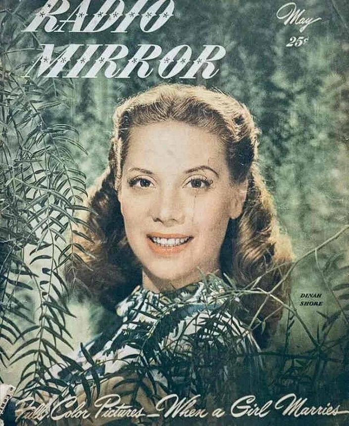RADIO MIRROR magazine side cover  May 1947