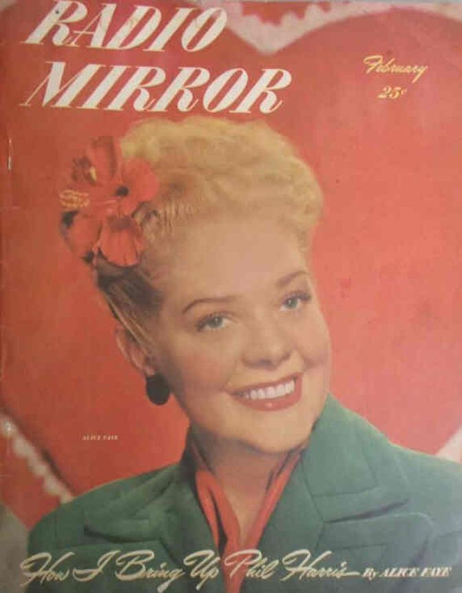 RADIO MIRROR magazine side cover  February 1948