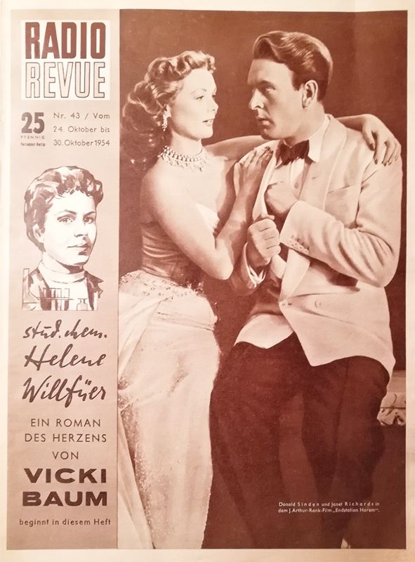 RADIO REVUE magazine side cover Issue 43 24 October 1954