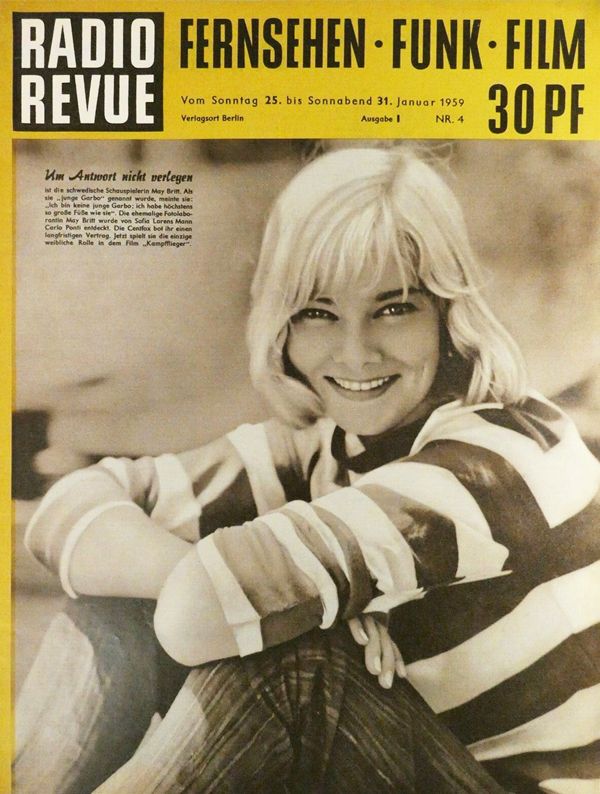 RADIO REVUE magazine side cover Issue 4 25 January 1959