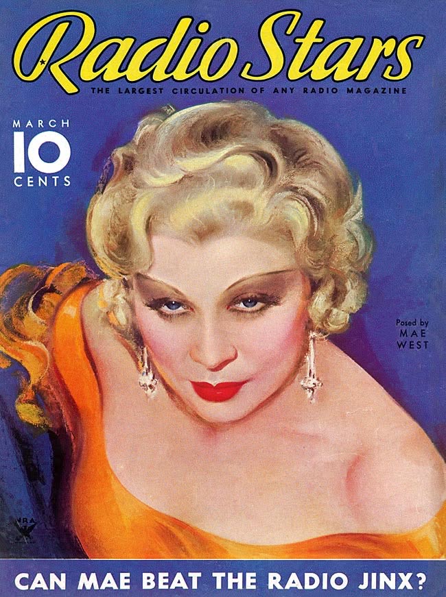 RADIO STARS magazine side cover  March 1934