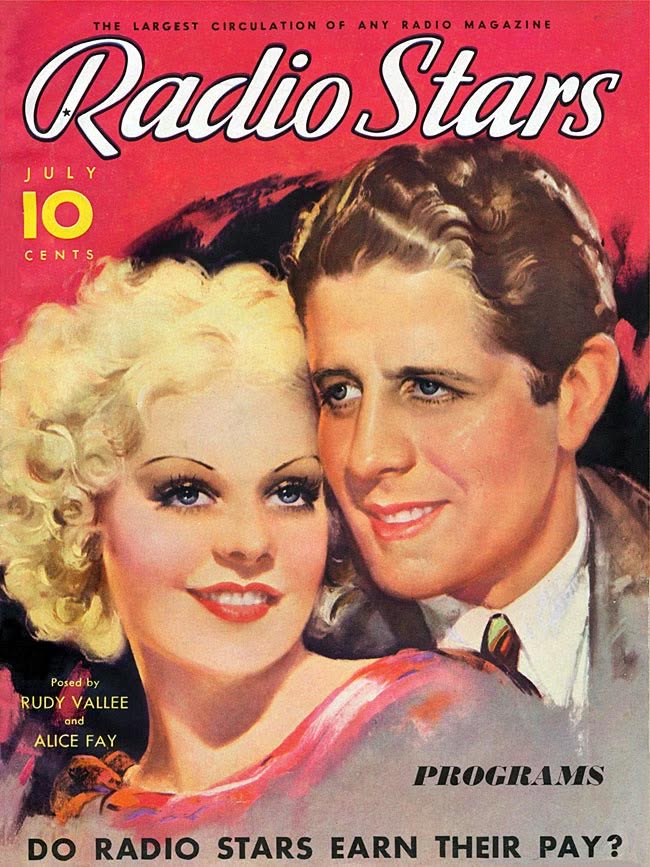 RADIO STARS magazine side cover  July 1934