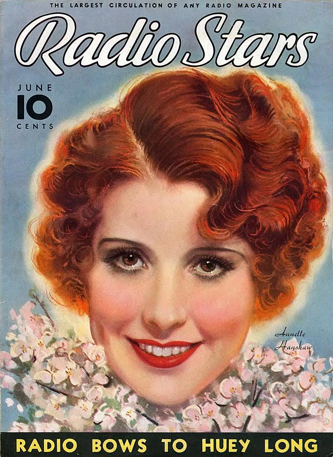 RADIO STARS magazine side cover  June 1935