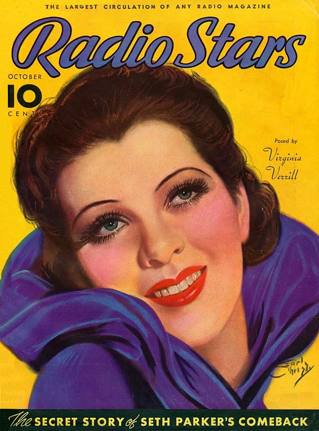 RADIO STARS magazine side cover  October 1935