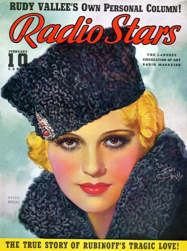 RADIO STARS magazine side cover  February 1936