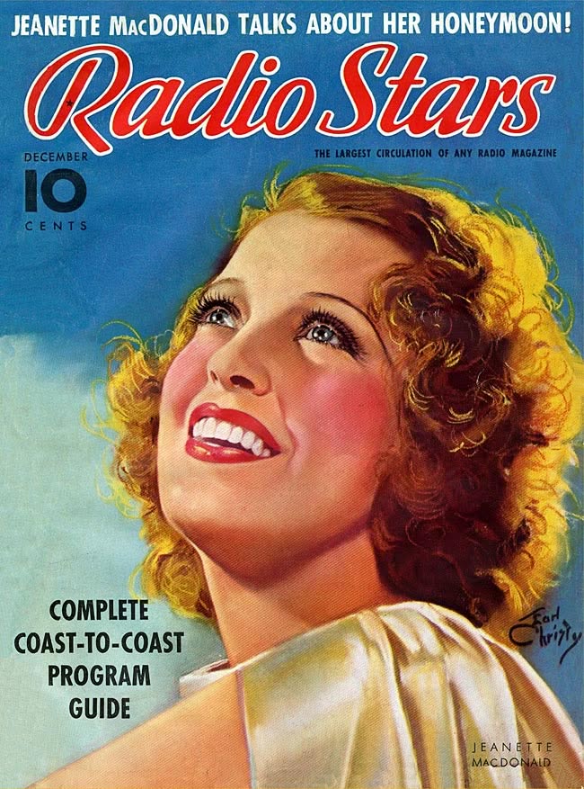 RADIO STARS magazine side cover  December 1937